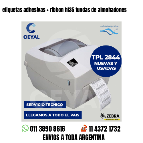 etiquetas adhesivas   ribbon hl35 fundas de almohadones