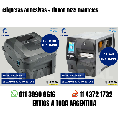 etiquetas adhesivas   ribbon hl35 manteles