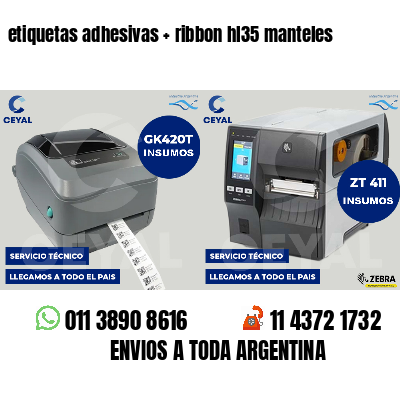 etiquetas adhesivas   ribbon hl35 manteles