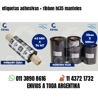etiquetas adhesivas   ribbon hl35 manteles