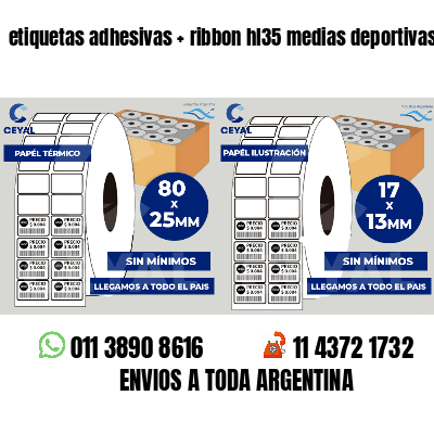 etiquetas adhesivas   ribbon hl35 medias deportivas