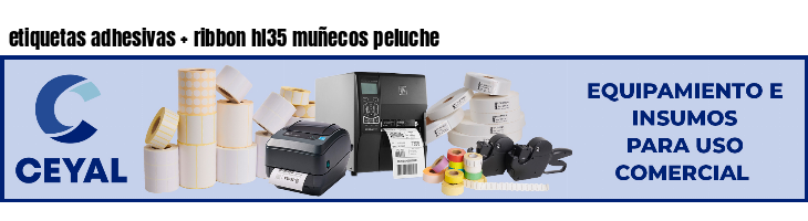 etiquetas adhesivas   ribbon hl35 muñecos peluche