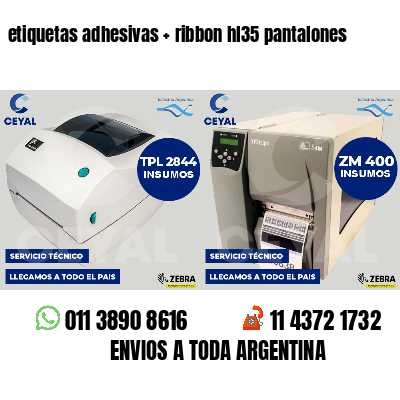 etiquetas adhesivas   ribbon hl35 pantalones