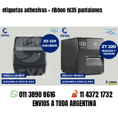 etiquetas adhesivas   ribbon hl35 pantalones