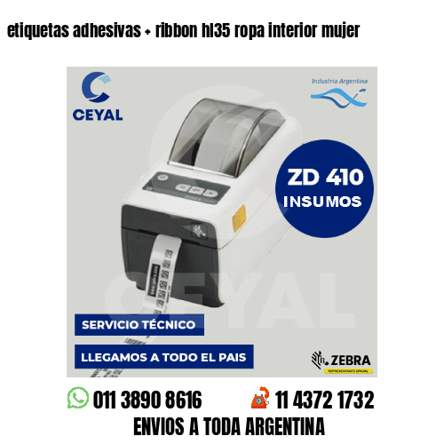 etiquetas adhesivas   ribbon hl35 ropa interior mujer