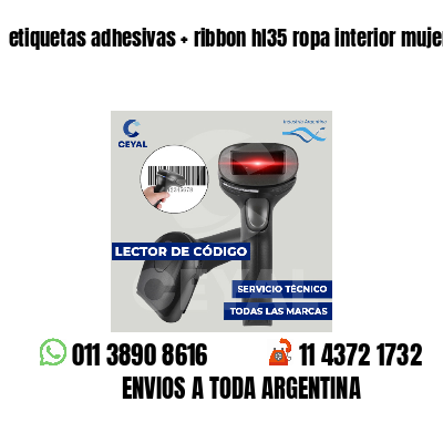 etiquetas adhesivas   ribbon hl35 ropa interior mujer