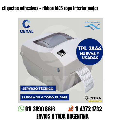 etiquetas adhesivas   ribbon hl35 ropa interior mujer