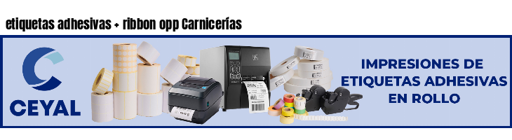 etiquetas adhesivas   ribbon opp Carnicerías