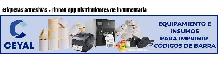 etiquetas adhesivas   ribbon opp Distribuidores de indumentaria