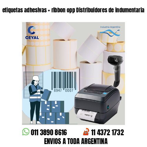 etiquetas adhesivas   ribbon opp Distribuidores de indumentaria