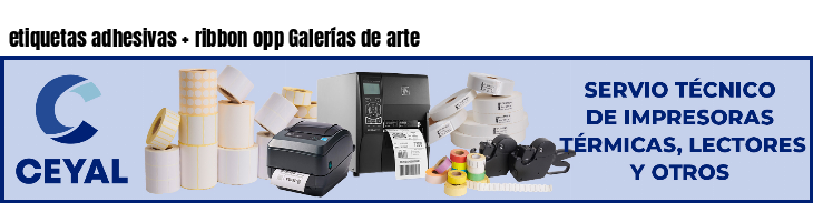 etiquetas adhesivas   ribbon opp Galerías de arte