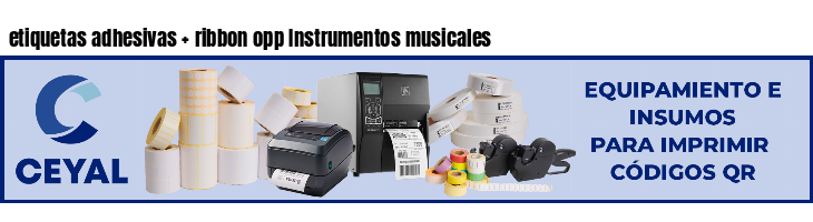 etiquetas adhesivas   ribbon opp Instrumentos musicales