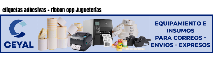 etiquetas adhesivas   ribbon opp Jugueterías