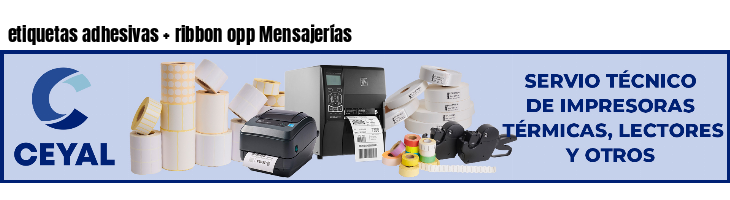 etiquetas adhesivas   ribbon opp Mensajerías