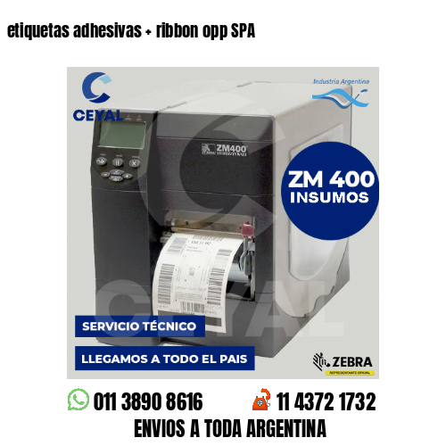 etiquetas adhesivas   ribbon opp SPA