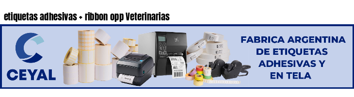 etiquetas adhesivas   ribbon opp Veterinarias