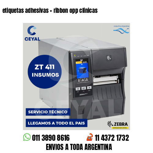 etiquetas adhesivas   ribbon opp clinicas