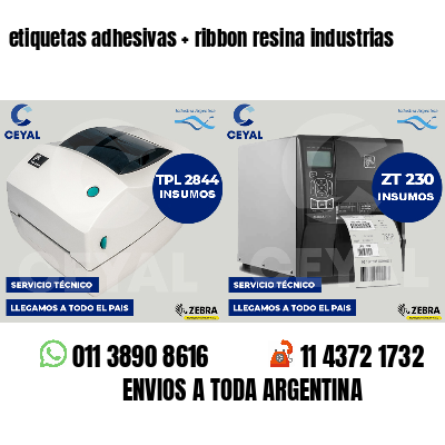 etiquetas adhesivas   ribbon resina industrias