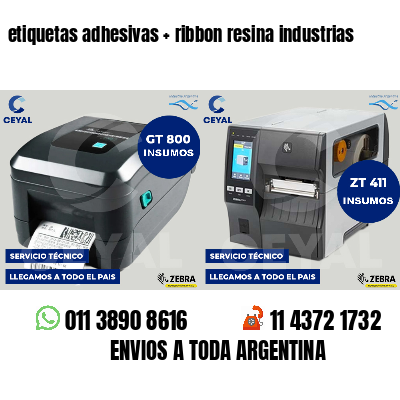 etiquetas adhesivas   ribbon resina industrias