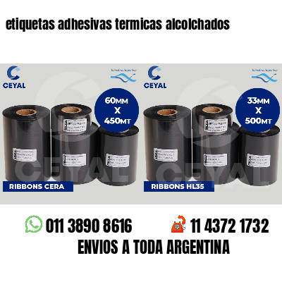 etiquetas adhesivas termicas alcolchados