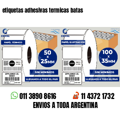 etiquetas adhesivas termicas batas