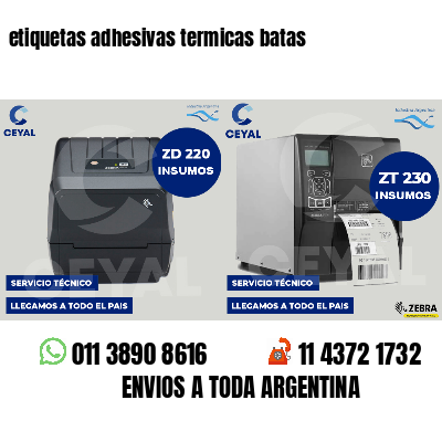 etiquetas adhesivas termicas batas