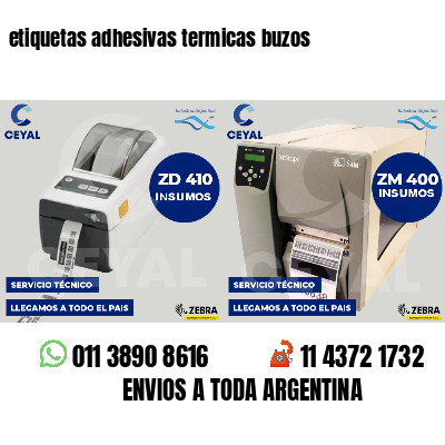 etiquetas adhesivas termicas buzos