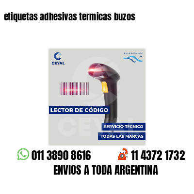 etiquetas adhesivas termicas buzos
