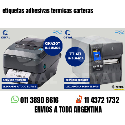 etiquetas adhesivas termicas carteras