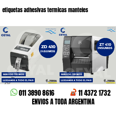 etiquetas adhesivas termicas manteles