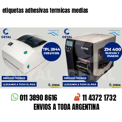 etiquetas adhesivas termicas medias