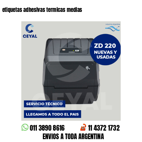 etiquetas adhesivas termicas medias