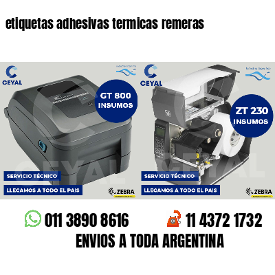 etiquetas adhesivas termicas remeras