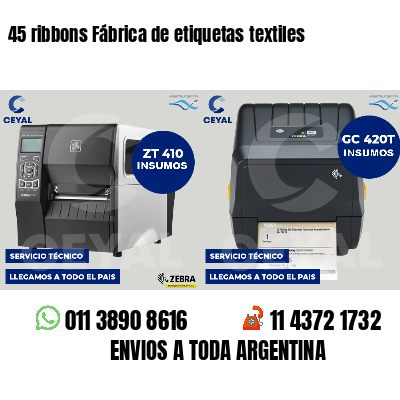 45 ribbons Fábrica de etiquetas textiles