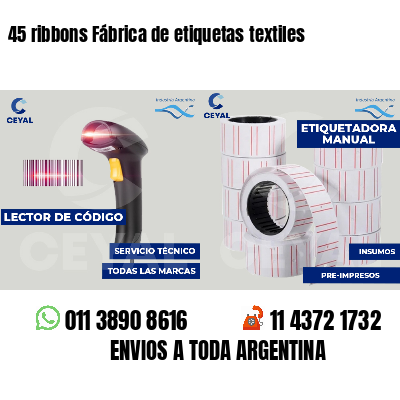 45 ribbons Fábrica de etiquetas textiles
