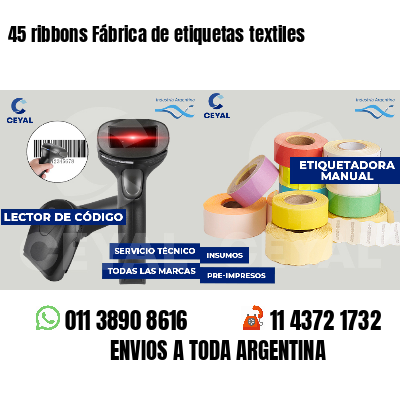 45 ribbons Fábrica de etiquetas textiles