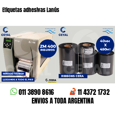 Etiquetas adhesivas Lanús