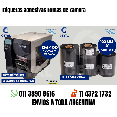 Etiquetas adhesivas Lomas de Zamora