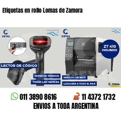 Etiquetas en rollo Lomas de Zamora