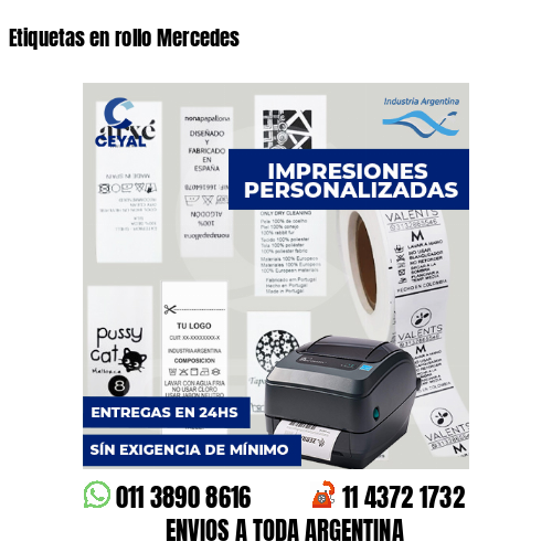 Etiquetas en rollo Mercedes