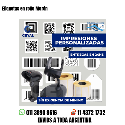 Etiquetas en rollo Morón