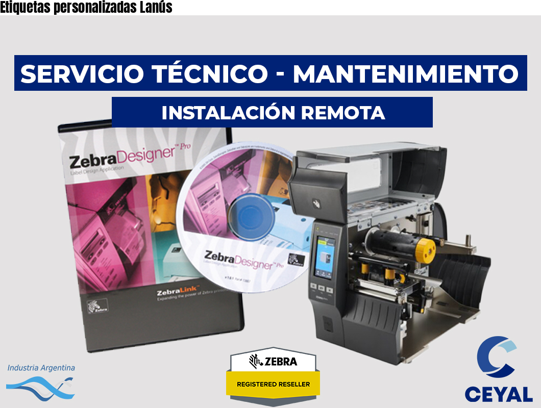 Etiquetas personalizadas Lanús