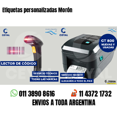 Etiquetas personalizadas Morón