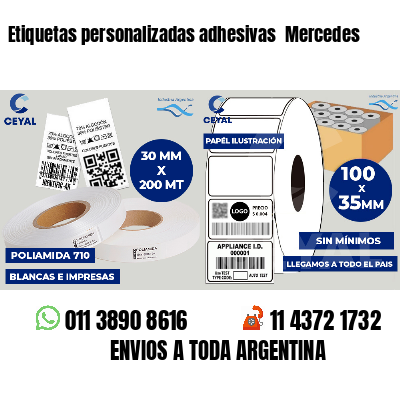 Etiquetas personalizadas adhesivas  Mercedes