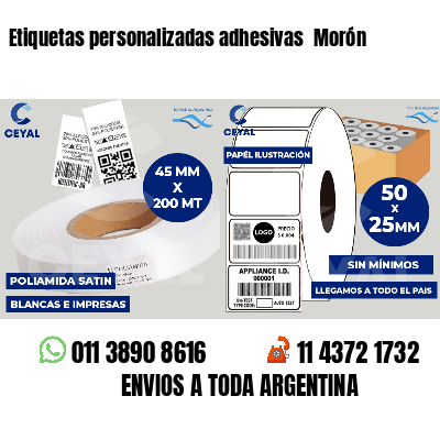 Etiquetas personalizadas adhesivas  Morón