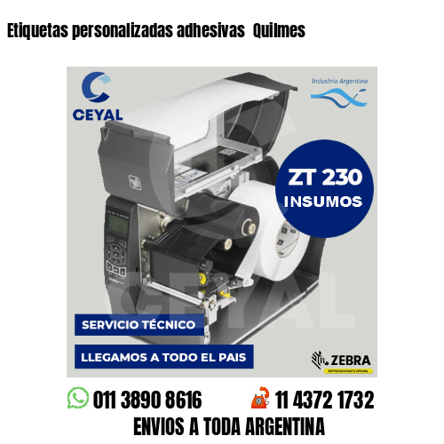 Etiquetas personalizadas adhesivas  Quilmes