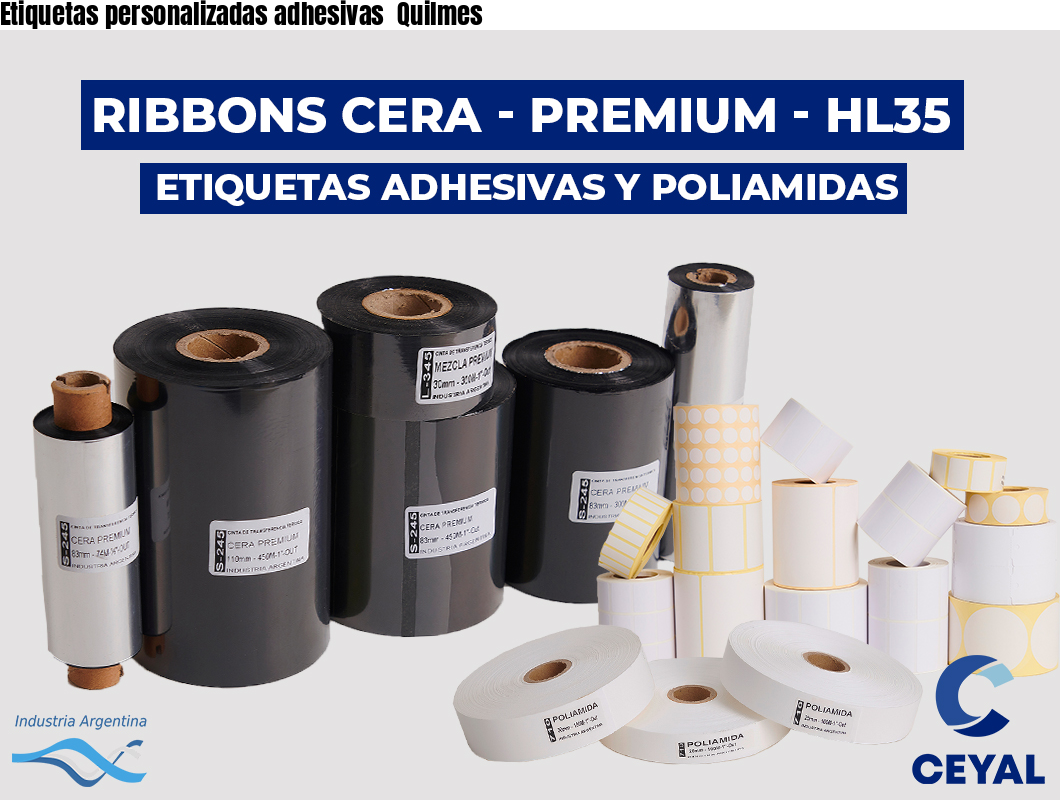 Etiquetas personalizadas adhesivas  Quilmes