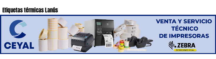 Etiquetas térmicas Lanús