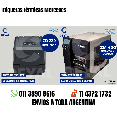 Etiquetas térmicas Mercedes