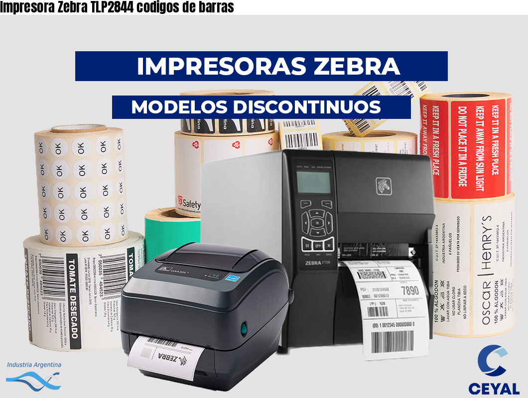 Impresora Zebra TLP2844 codigos de barras